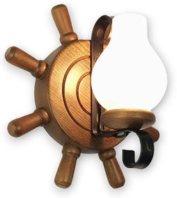 Brilagi - Fali lámpa TIMONA 1xE14/40W/230V bükkfa/dió