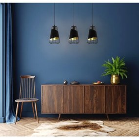 Eglo 49448 - Csillár zsinóron AUSTELL 3xE27/60W/230V