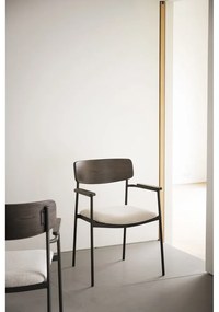 Krémszínű-sötétbarna étkezőszék szett 2 db-os Maymont – Rowico