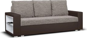 MILAN II Háromszemélyes kinyitható kanapé Barna/bronz