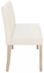 krémszínű műbőr pad 139,5 cm