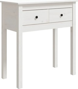 vidaXL fehér tömör fenyőfa tálalóasztal 70 x 35 x 75 cm
