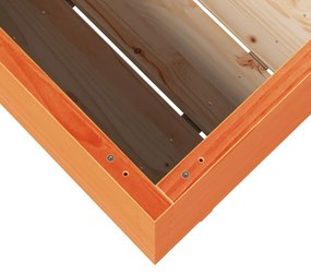 viaszbarna tömör fenyőfa kerti virágláda 110x40x72 cm