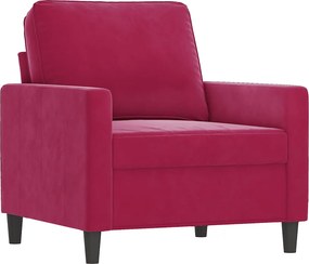 vidaXL bordó bársony kanapéfotel 60 cm