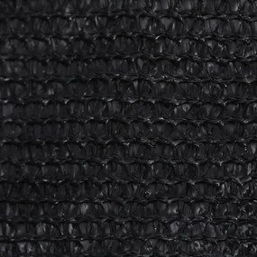 fekete HDPE napvitorla 160 g/m² 3 x 6 m
