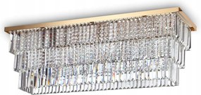 Ideal Lux Martinez PL8 arany mennyezeti lámpa 213569 E14 8x40W 103cm arany