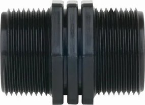 3"-os Pp műanyag fekete menetes közcsavar