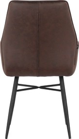 Barna kárpitozott étkezőfotel szett 2 db-os Anzo – Støraa