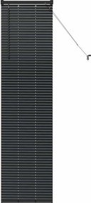 vidaXL Zsalugáter Redőnyök Fekete 175 x 45 cm Alumínium