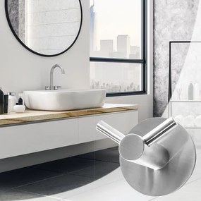 Fürdőszoba fogas nickel brush INOX 322216
