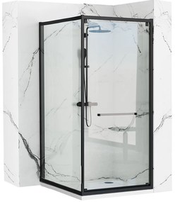 Zuhanykabin Rea Space In Black 80x100