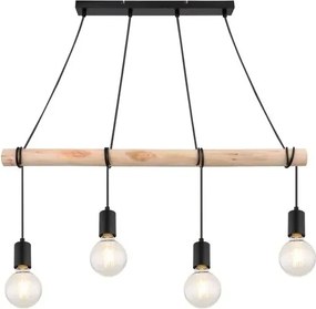 Rabalux beltéri függeszték e27 4x40w fekete pablo