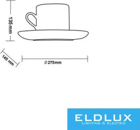 UNIVERSO Gipsz fali lámpa 1xG9 275x135x145mm IP20 fehér