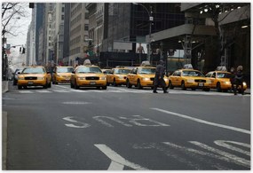 Poszterek 155x105 New York sárga taxik