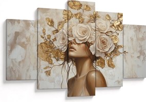 Kép - Lány rózsákkal (150x105 cm)