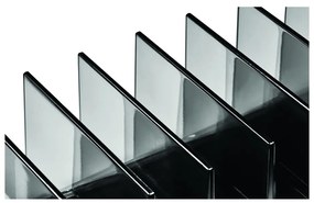 Matt fekete újrahasznosított műanyag fürdőszobai rendszerező kozmetikumokhoz Palette Station – iDesign