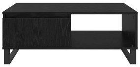 Dohányzóasztal fiókkal Musta tammi 90 x 60 x 35 cm Faanyag