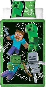 Gyerek ágyneműhuzat MINECRAFT MOOD színes Ágyneműhuzat mérete: 70 x 80 cm | 140 x 200 cm