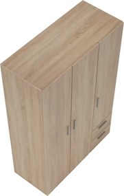 Gardróbszekrény polcokkal, sonoma tölgy, ADELI