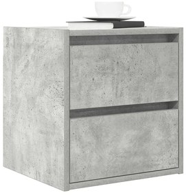 2 db betonszürke falra szerelhető éjjeliszekrény 38x34x40 cm