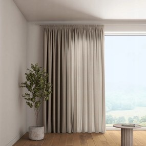 Függöny ráncoló szalaggal 1 db 130x260cm szürke