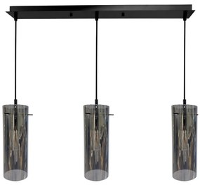 Csillár zsinóron PADOVA 3xE27/15W/230V fekete