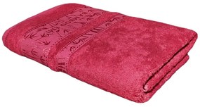 EMI bordó bambusz fürdőlepedő 70x140 cm