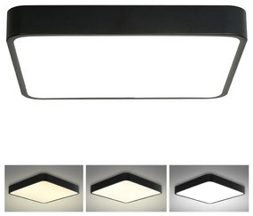 Brilagi - LED mennyezeti lámpa POOL LED/48W/230V 3000/4500/6000K 50x50 cm fekete BRI054