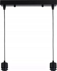 Alap Mennyezeti Lámpa Függeszték Túlnyúlás Loft Fém 2X E27 Lámpabúra