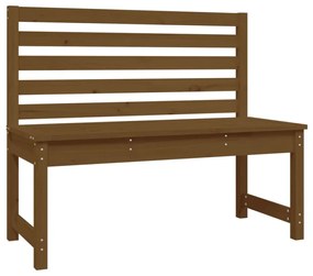 mézbarna tömör fenyőfa kerti pad 109 cm