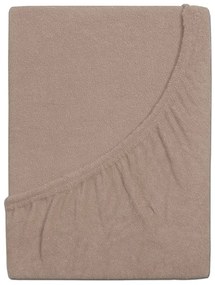 Frottír lepedő kiságyba EXCLUSIVE 60x120 cm világosbarna