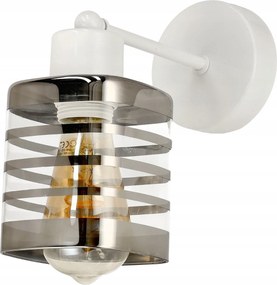 Led Fali Lámpa Fehér Téglalap Üveg E27