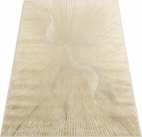 Szőnyeg 200x290 Modern Nappaliba Bézs Csillogó Nappali Hálószoba Divatos