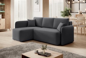 AKCIÓ Sötétszürke sarok ülőgarnitúra HADSON jobb sarok II. osztály