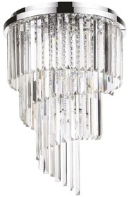 Ideal Lux - Kristály csillár CARLTON 12xE14/40W/230V átm. 50 cm króm