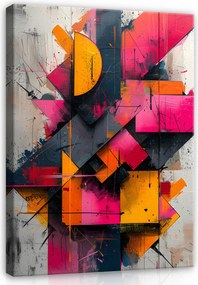 Vászonkép Absztrakt Színes Vászon Figurák A Nappali Hálószobájába 100x70