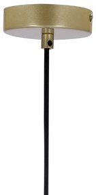 Aranyszínű függőlámpa üveg búrával 32.5x15 cm Duo – Candellux Lighting