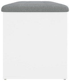 fehér szerelt fa tárolópad 102 x 42 x 45 cm