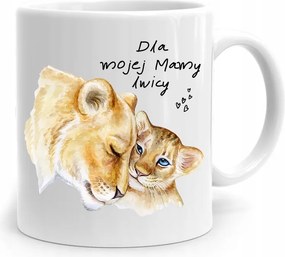 Szülinapi Ajándék Bögre Oroszlán Anyukáknak, fényképes nyomattal