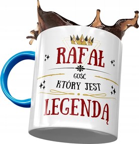 Kék bögre Raffael Kollégának Ajándék Nyomtatott Fotóval