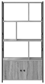 Könyvespolc Szürke sonoma 80 x 30 x 155.5 cm Faanyag