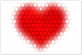 Poszterek 120x80 Piros szív