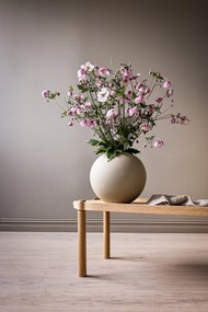 Golyós váza, 8 cm, homok - COOEE
