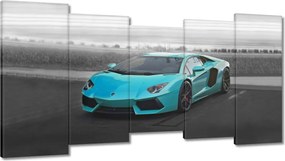 Vászonkép 150x80 Türkiz sportautó