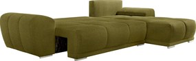 Univerzális ülőgarnitúra, olívazöld, KERIM ROH