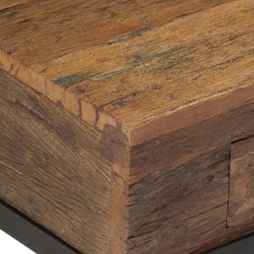 tömör újrahasznosított fa TV-szekrény 110 x 30 x 46 cm