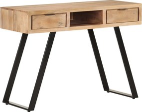 vidaXL természetes szélű tömör akácfa íróasztal 107x45x79 cm
