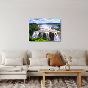 Iguassu vízesés képe (üvegen) (70x50 cm)
