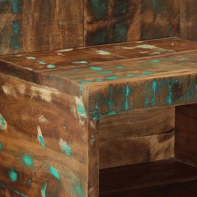 Éjjeli szekrény többszínű 50x27x50 cm fa újrahasznosított