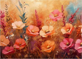 Kép - Virágos rét, festmény (70x50 cm)